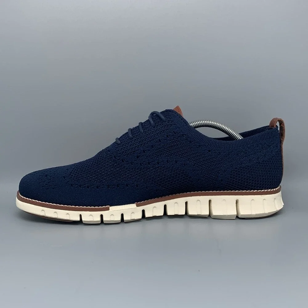 Cole Haan Zerogrand Stitchlite Oxford Navy Blue Dress Shoes C24947 Men's Sz 11